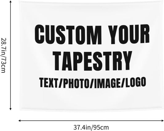 Personalized Tapestry Custom Tapestry Upload Images Banners and Signs Customize For Bedroom Tapestrys Decor Living Room Home