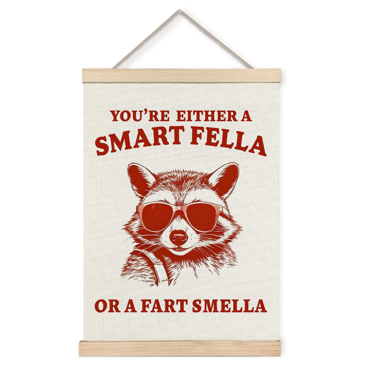 Foritho Funny Motivational Raccoon Poster Wall Art Framed, Gifts for Raccoon Lovers, It's Called Trash Can Inspirational Trash Panda Canvas Prints Wall Decor for Home Kitchen Office, 12x16 Inch