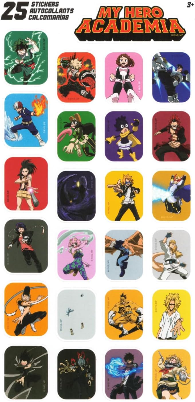 My Hero Academia Poster Set - Room Decor Bundle with 12 Anime Wall Art Posters 8" x 11" Plus More | Wall Poster Pack for Kids, Teens, Adults
