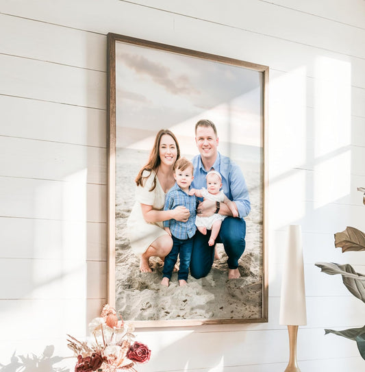 Custom Photo Print on Canvas Board – Personalized Framed Portrait