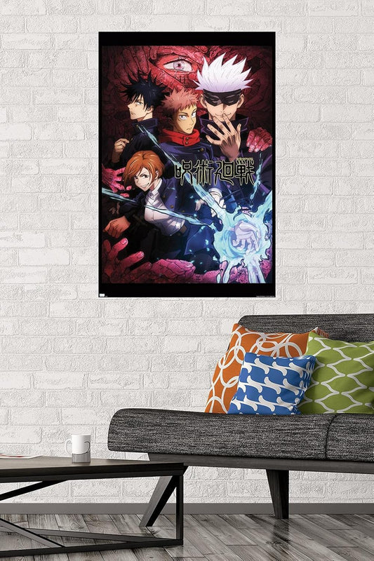 Jujutsu Kaisen - One Sheet Wall Poster, 34L" x 22.4W", Unframed Version