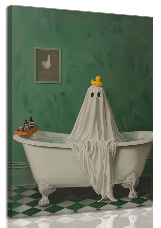 ILLBDR Halloween Three Witches Canvas Wall Art Poster 12x16 inch