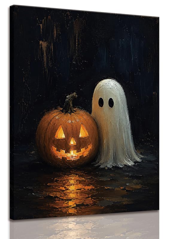 ILLBDR Halloween Three Witches Canvas Wall Art Poster 12x16 inch