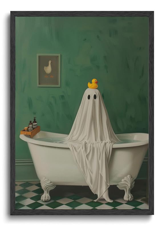 ILLBDR Halloween Three Witches Canvas Wall Art Poster 12x16 inch