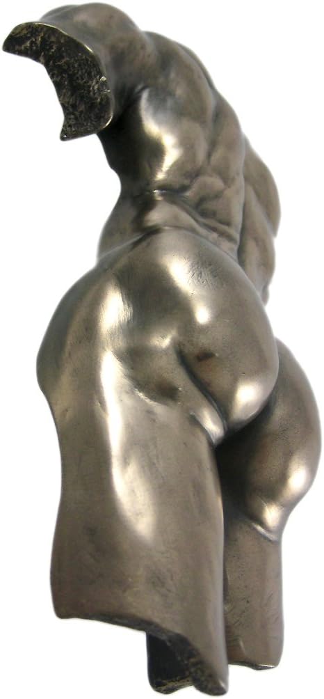 Veronese Design Bronze Finish Nude Male Backside Plaque Wall Decor Erotic Art