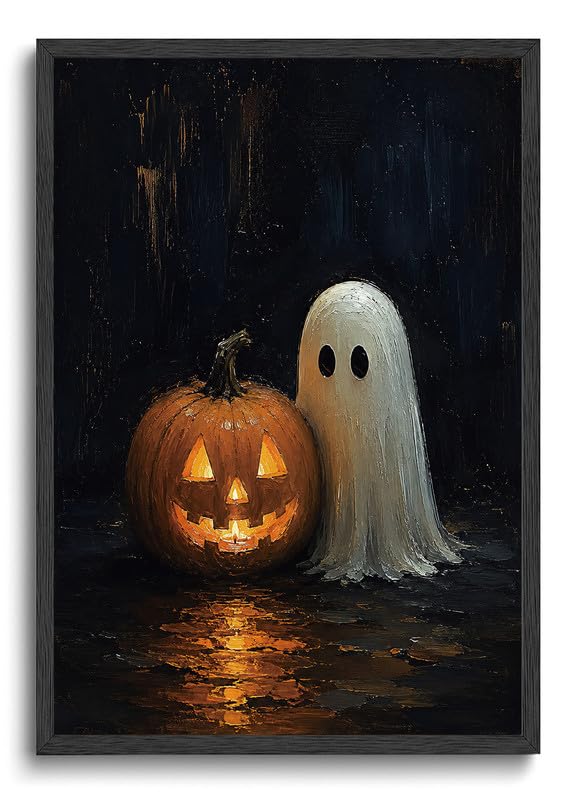 ILLBDR Halloween Three Witches Canvas Wall Art Poster 12x16 inch