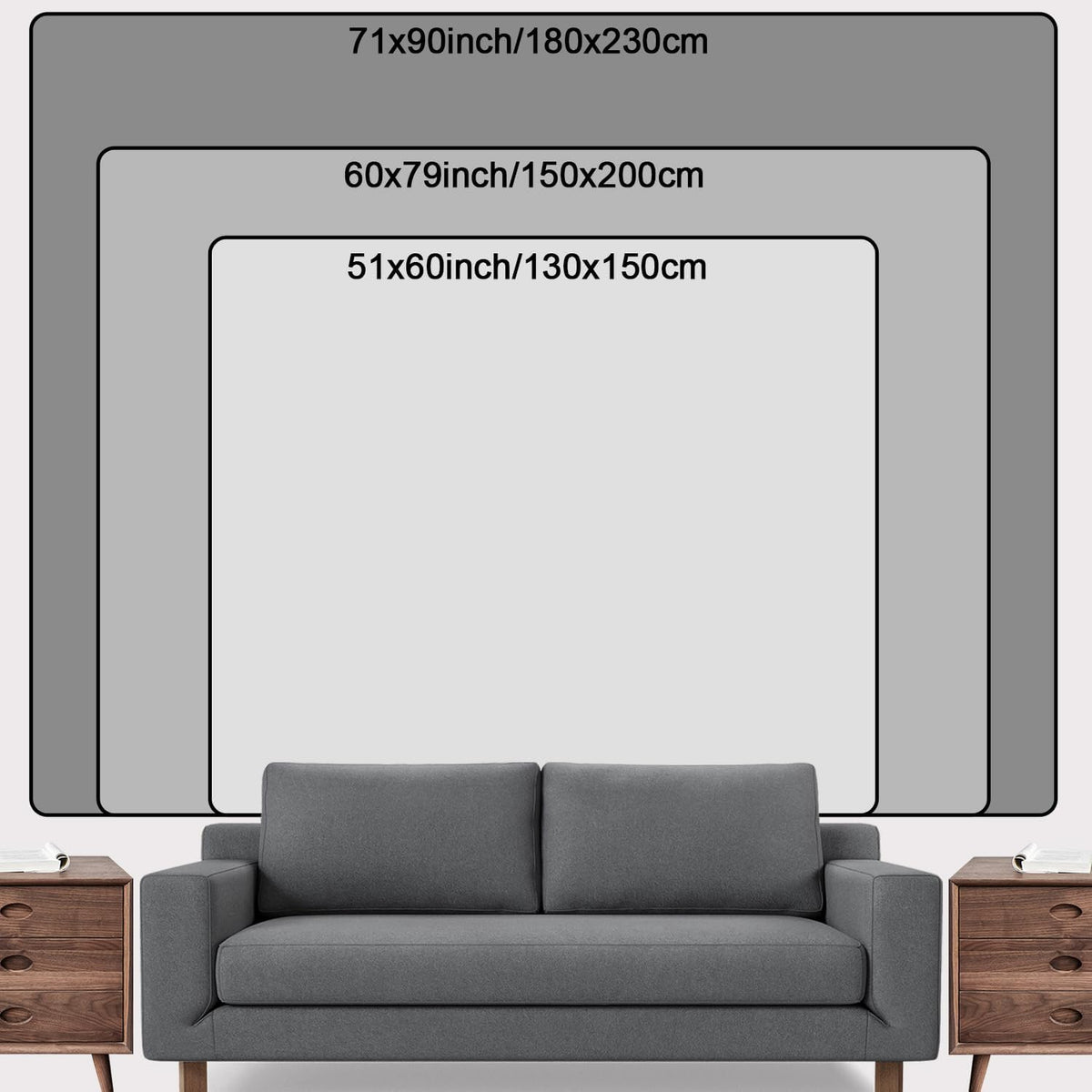 Japanese Wall Art Decor Tapestry for Bedroom, Black and White Anime Posters