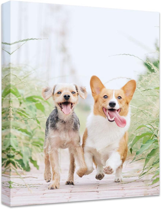 Personalized Photo to Canvas Print - Canvas Prints With Your Photos on Custom Wall Art for Bedroom, Living Room, Wedding Baby Pet Family Picture Framed Wall Art (6" W x 8" H)