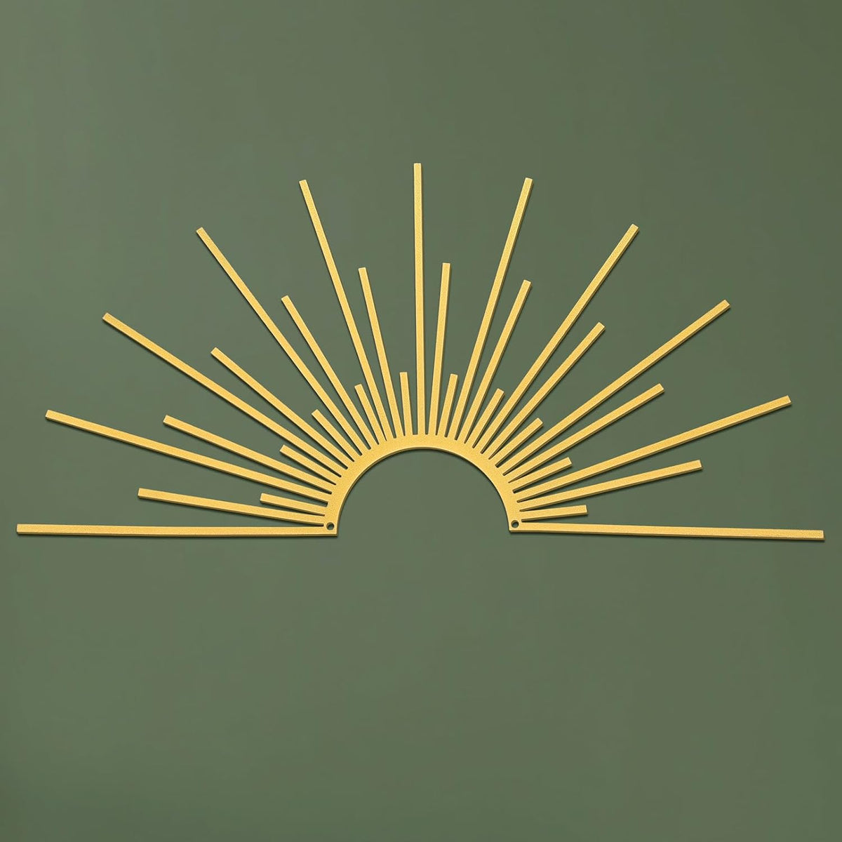 Otoolling Gold Sun Burst Metal Wall Decor Minimalist Line Art, 15.7"x7.7"