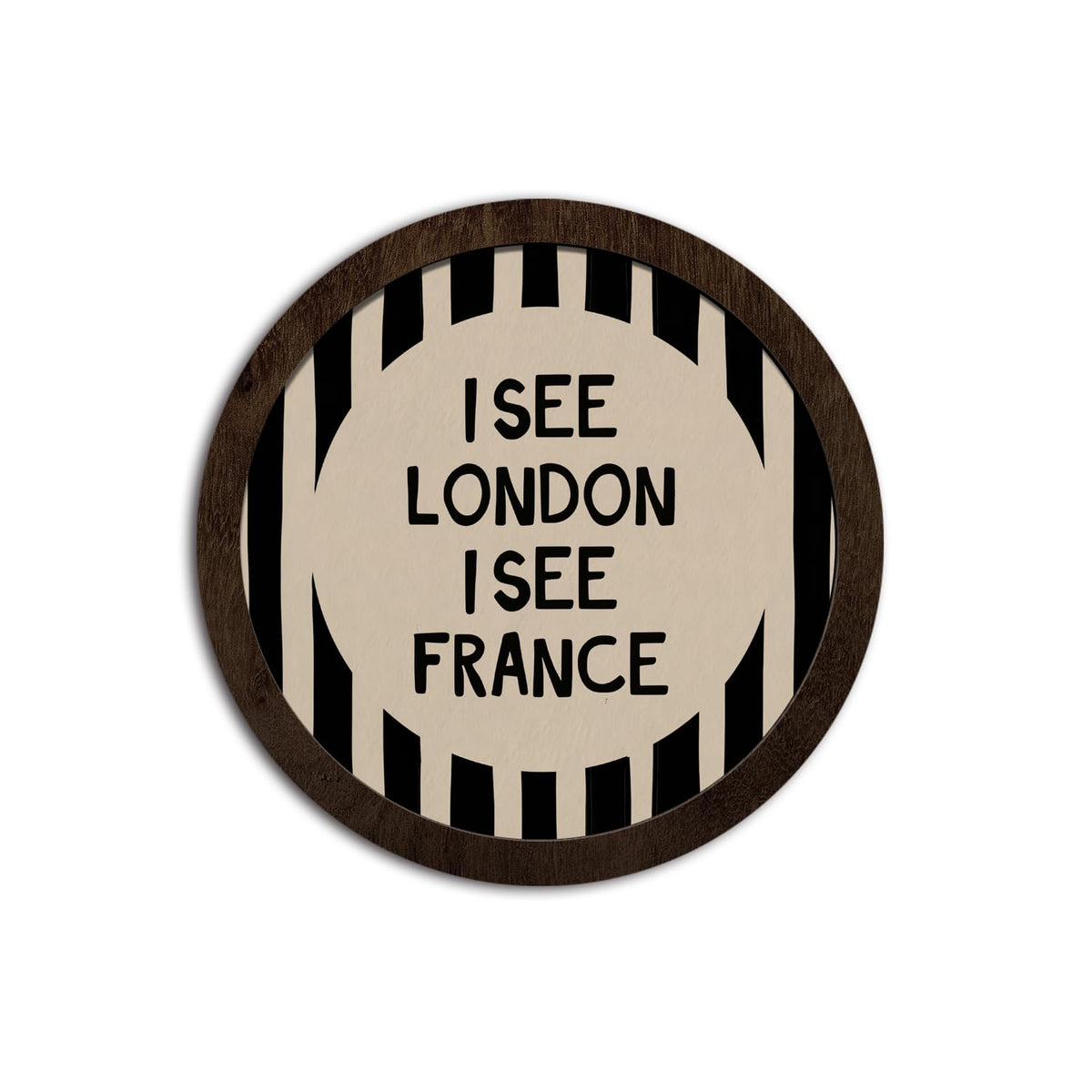 CFFJLHN I See London I See France Bathroom Sign, Bathroom Wall Decor
