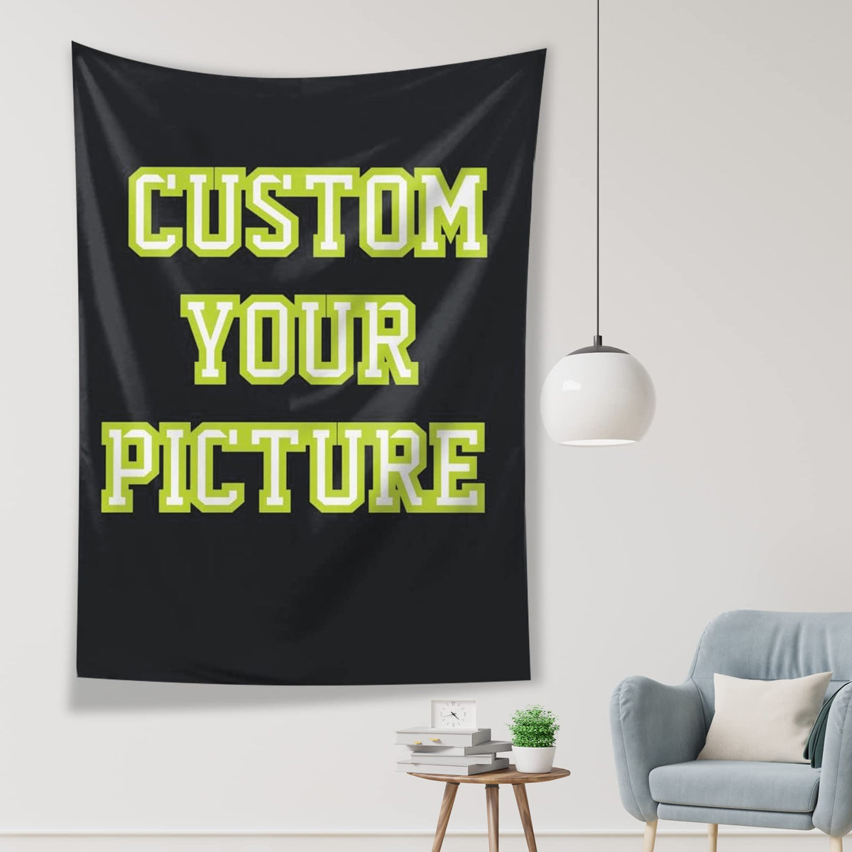 JINJUREN Custom Tapestry Upload Images Banners and Signs Customize For Bedroom 60 * 40 inch Horizontal
