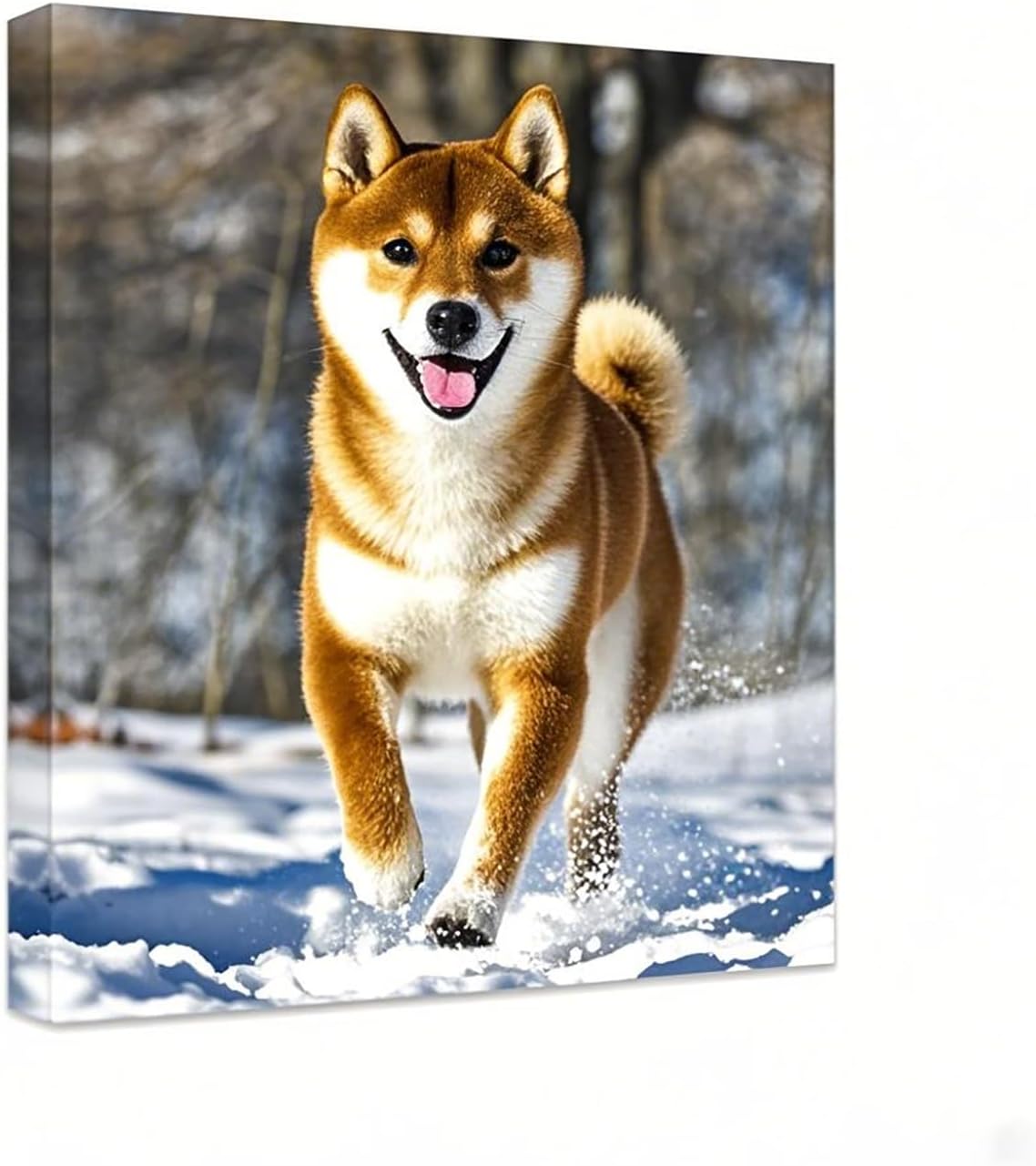Personalized Photo to Canvas Print - Canvas Prints With Your Photos on Custom Wall Art for Bedroom, Living Room, Wedding Baby Pet Family Picture Framed Wall Art (6" W x 8" H)