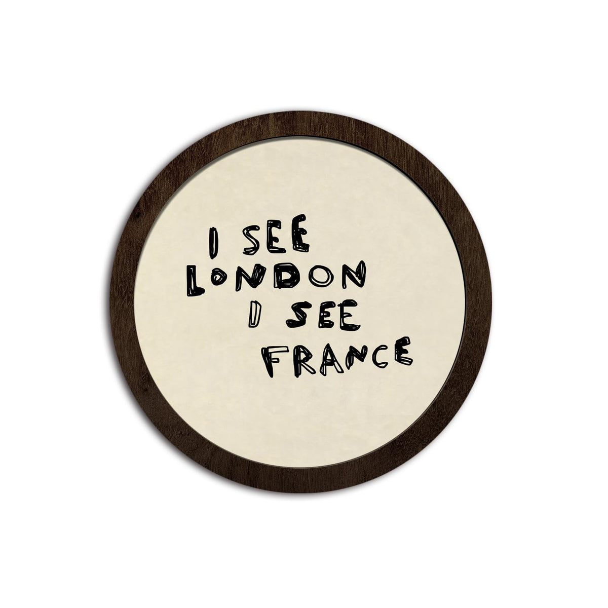 CFFJLHN I See London I See France Bathroom Sign, Bathroom Wall Decor