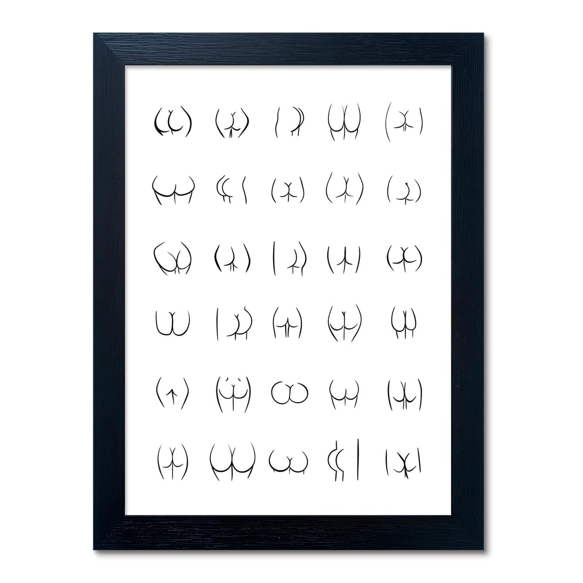 Black and White Bathroom Wall Decor Bad Smell Humorous Wall Art Funny Guest Toilet Picture Print Painting Modern Minimalistic Bathroom Sign