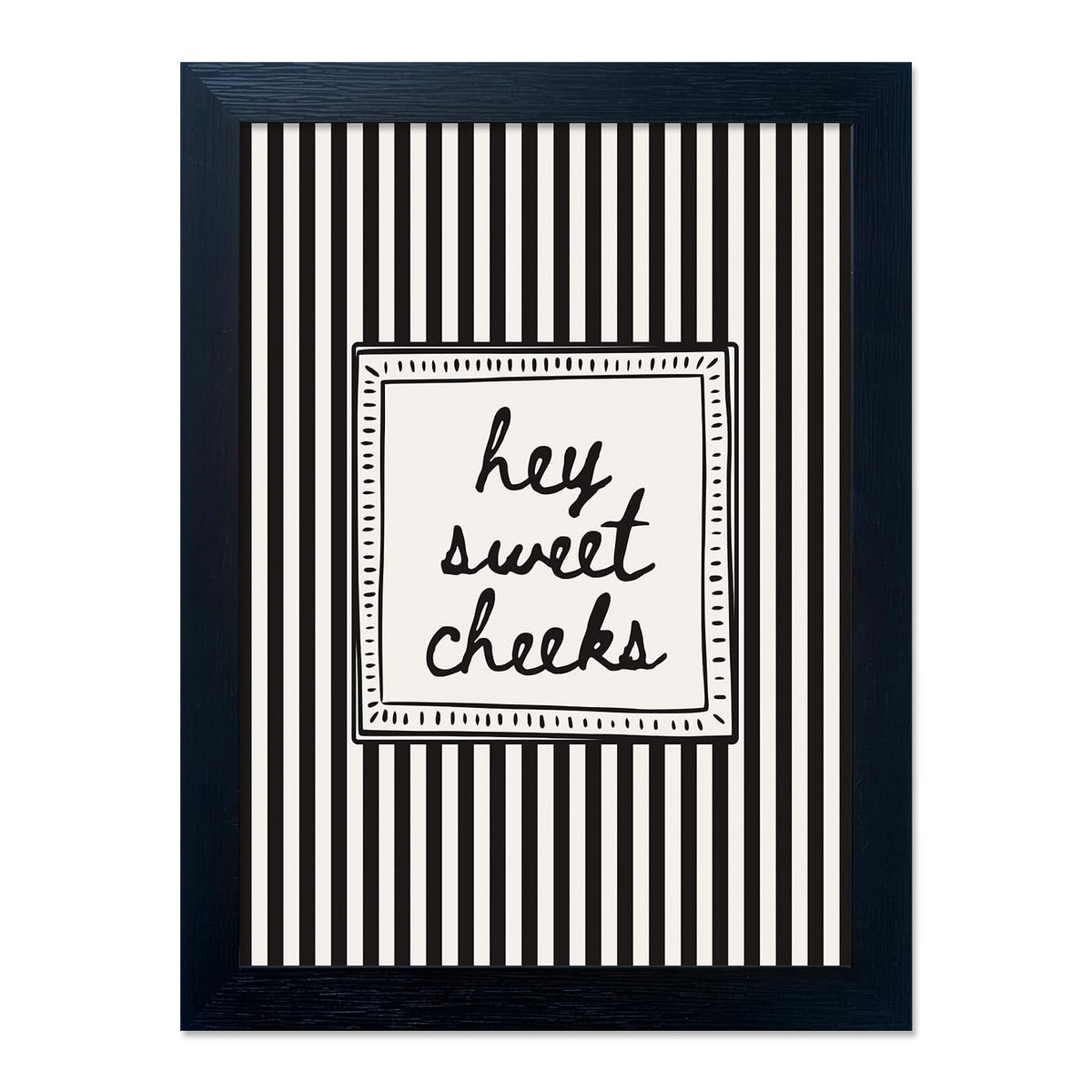 Black and White Bathroom Wall Art You Look So Good Framed Black Striped Bathroom Decor Modern Minimalist Canvas Print Painting Artworks for Wall