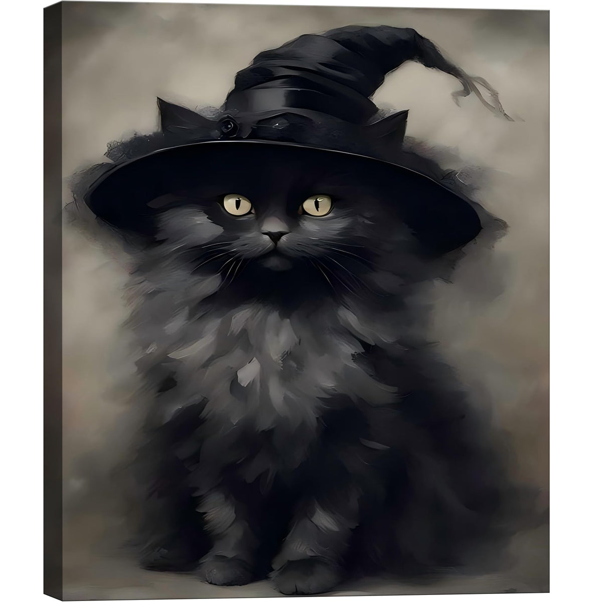 Framed Halloween Ghost Bathroom Canvas Wall Art 8x12 In, Funny Spooky Toilet Scene Canvas Prints Artwork, Dark Halloween Wall Decor Pictures for Office Home Decoration