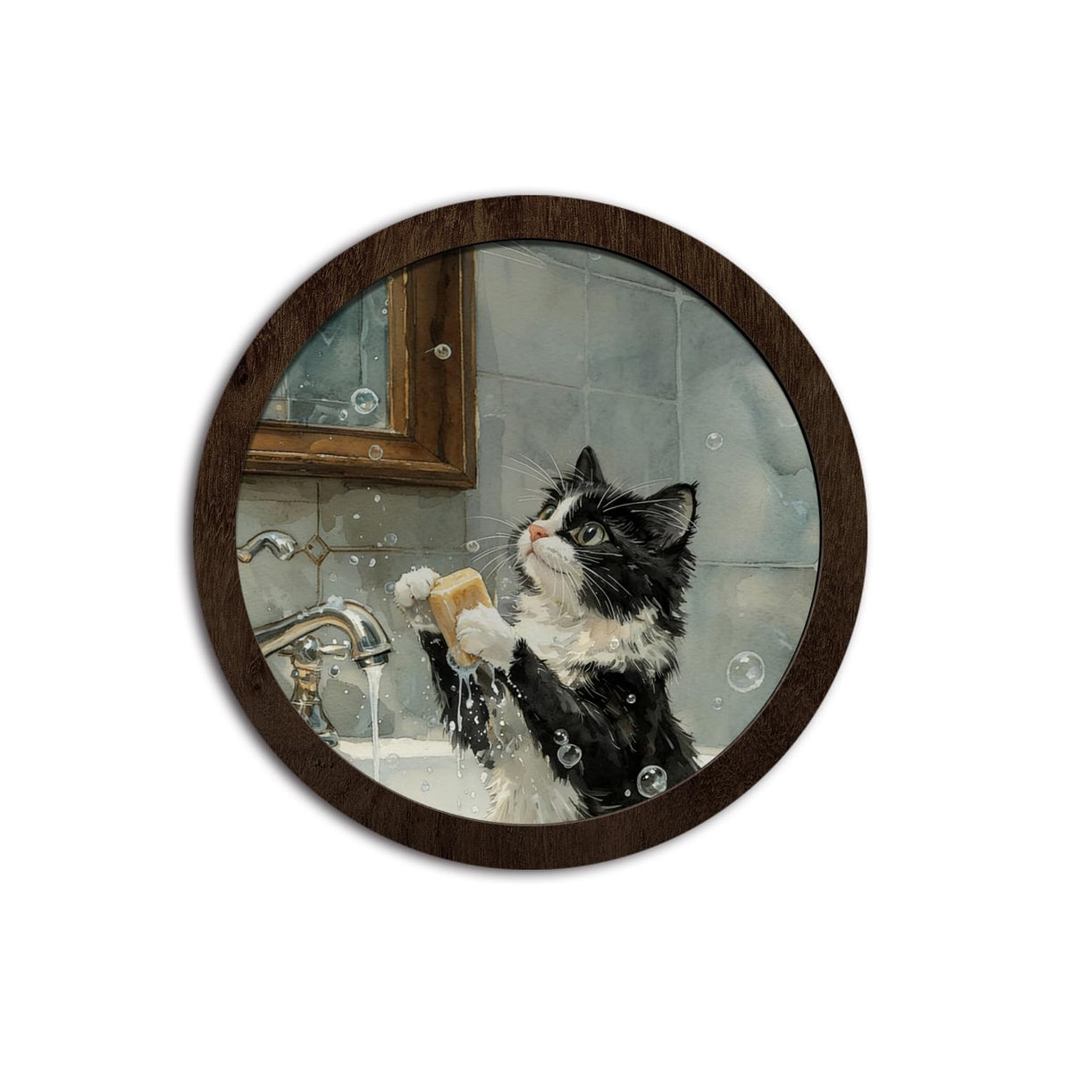 CFFJLHN I See London I See France Bathroom Sign, Bathroom Wall Decor