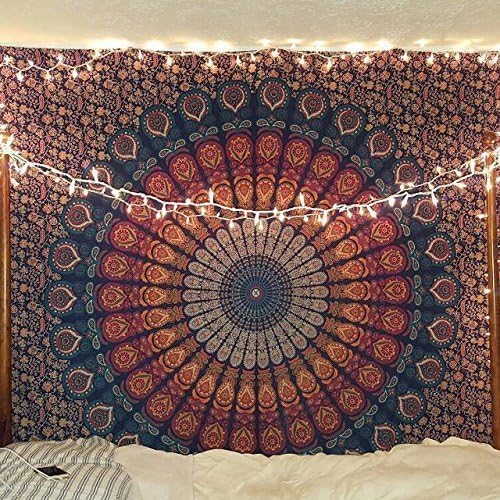 Bless International-Organic-Cotton-Purple-Pink-Handmade-Mandala-Tapestry