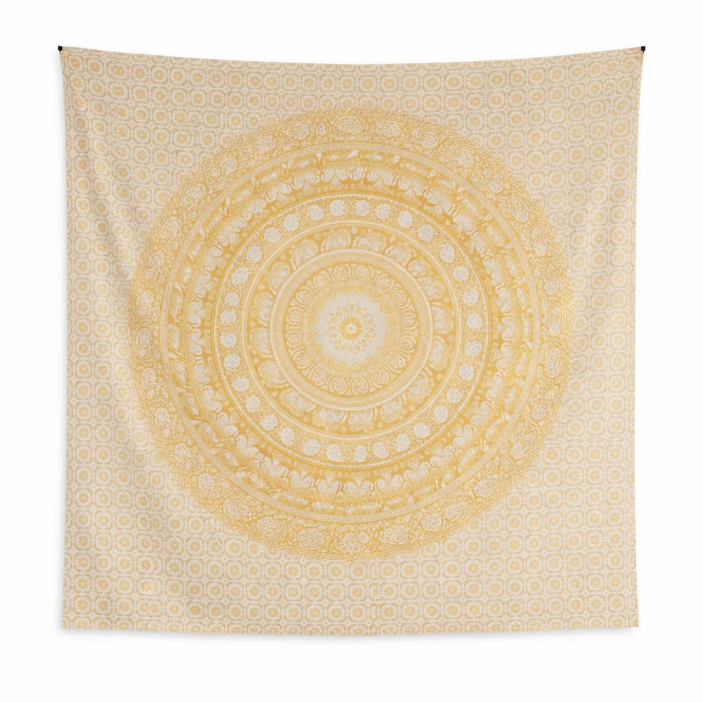 Craft Trade Cotton Mandala Tapestry, Indian Wall Hanging Decor, 50x60 In