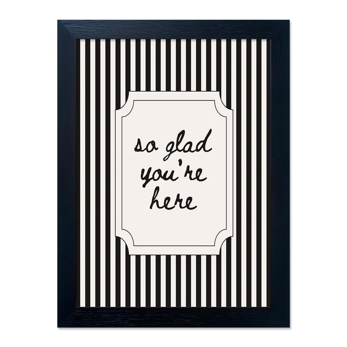 Black and White Bathroom Wall Art You Look So Good Framed Black Striped Bathroom Decor Modern Minimalist Canvas Print Painting Artworks for Wall