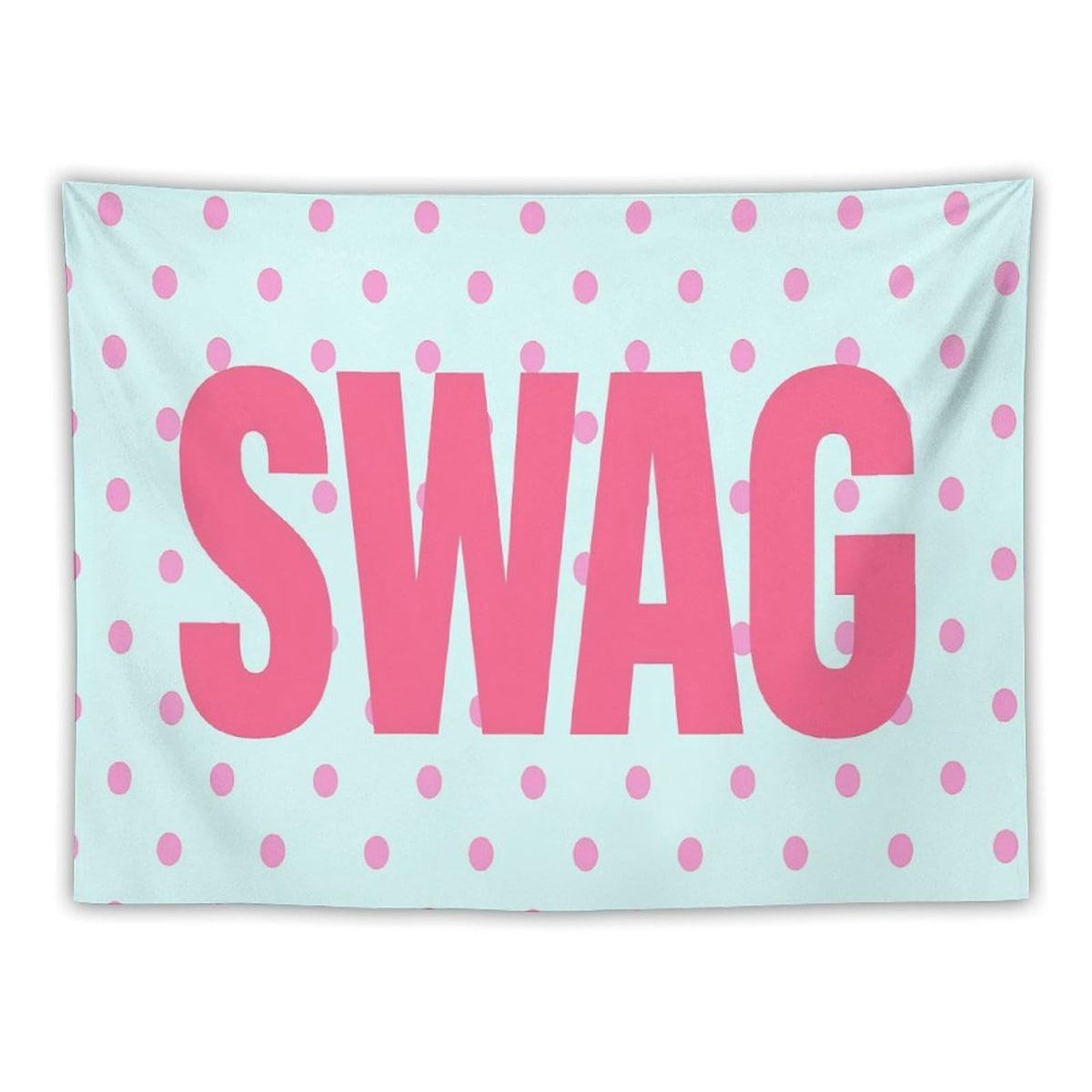 Gyvif Leopard Print Pink SWAG Slogan Wall Tapestry, Y2K Street Style Wall Hanging For Bedroom Dorm, Gift For Teens & Streetwear Lovers