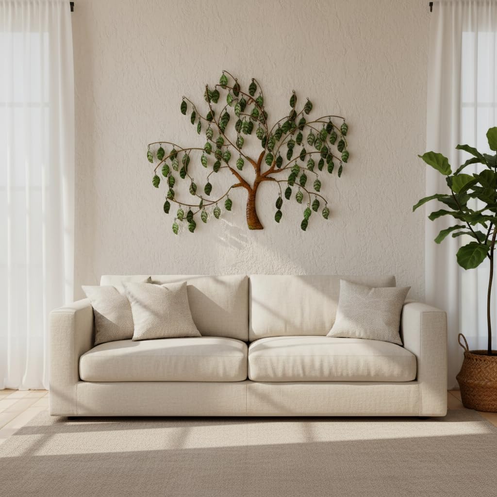 VEWOSTAR Metal Tree of Life Wall Art for Living Room Home Decor