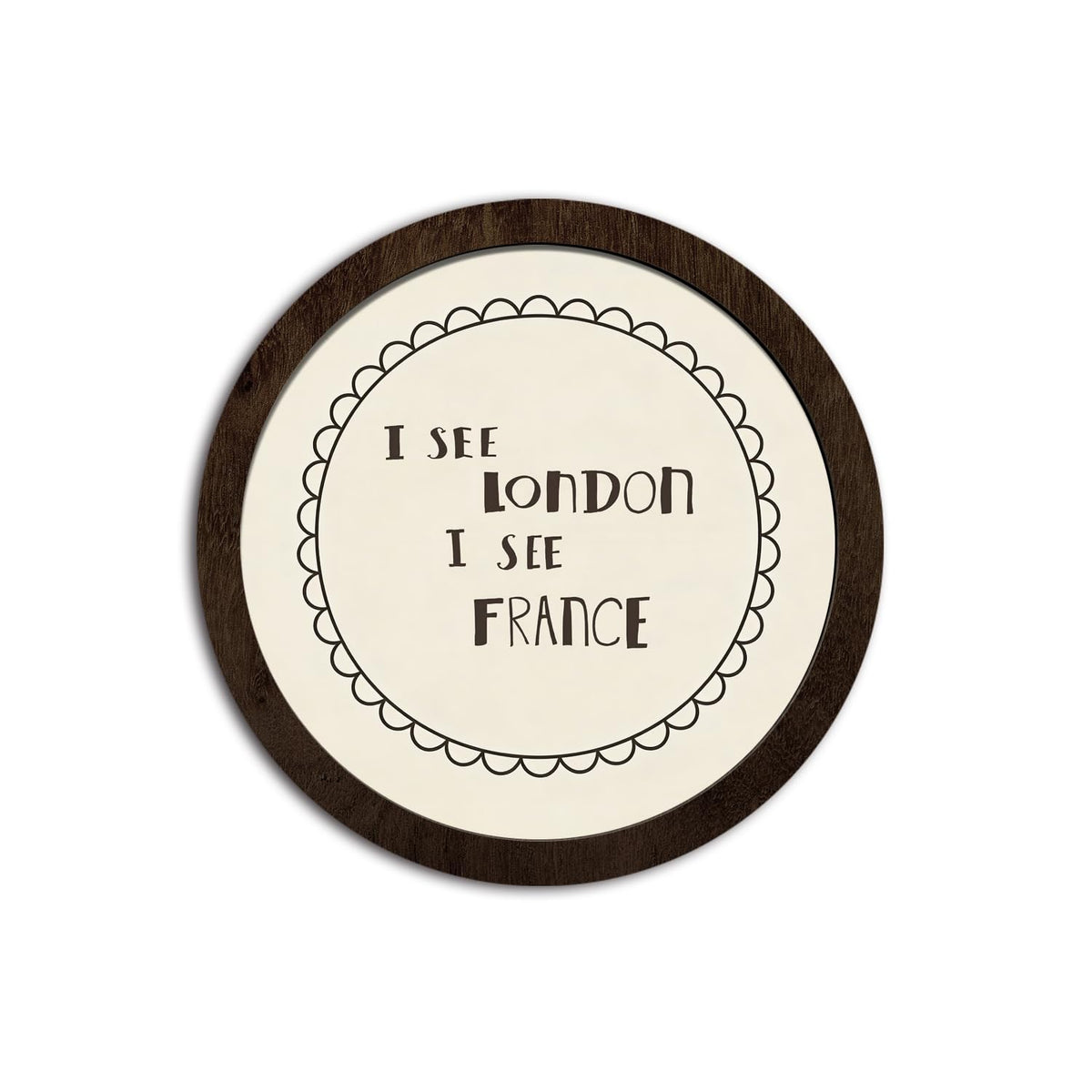 CFFJLHN I See London I See France Bathroom Sign, Bathroom Wall Decor