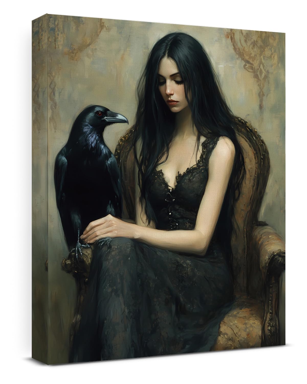 Funny Ghost Halloween Bathroom Wall Art Gothic Canvas Print Poster Framed