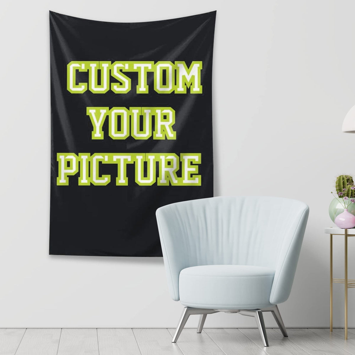 JINJUREN Custom Tapestry Upload Images Banners and Signs Customize For Bedroom 60 * 40 inch Horizontal