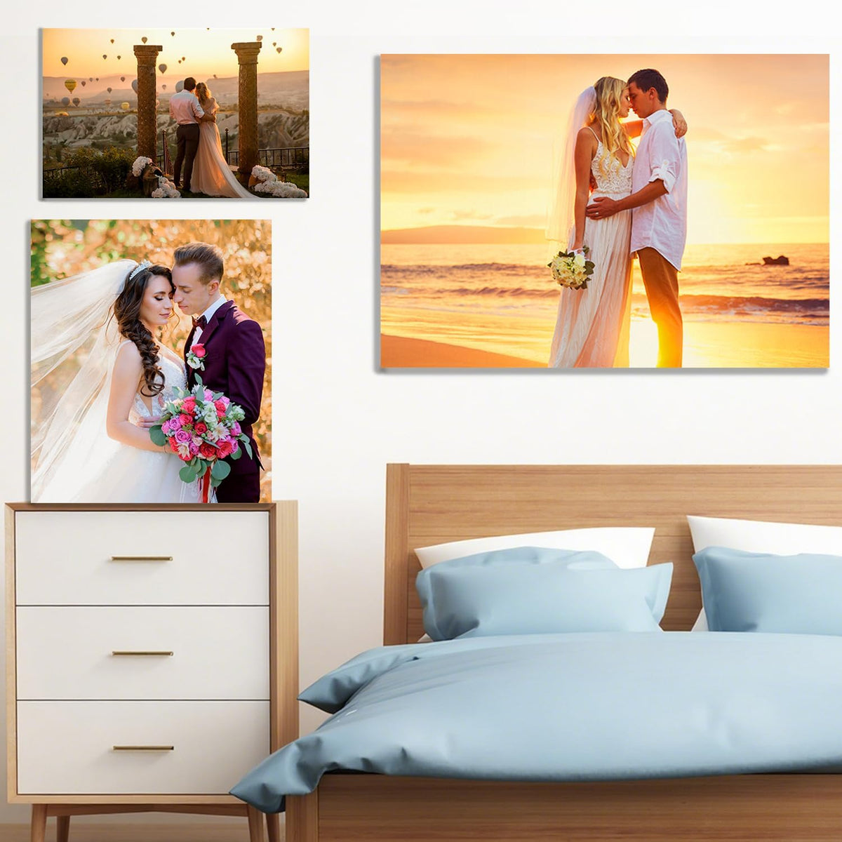 Ship Next Day Custom Canvas Prints with Your Photos Personalized Canvas