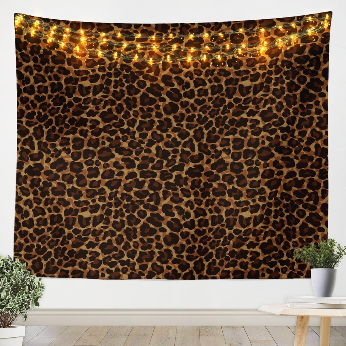 Erosebridal African Cheetah Tapestry For Bedroom Aesthetic,Leopard Print Tapestry 59x82,Grey Animal Skin Wall Hanging,Wildlife Wall Tapestries