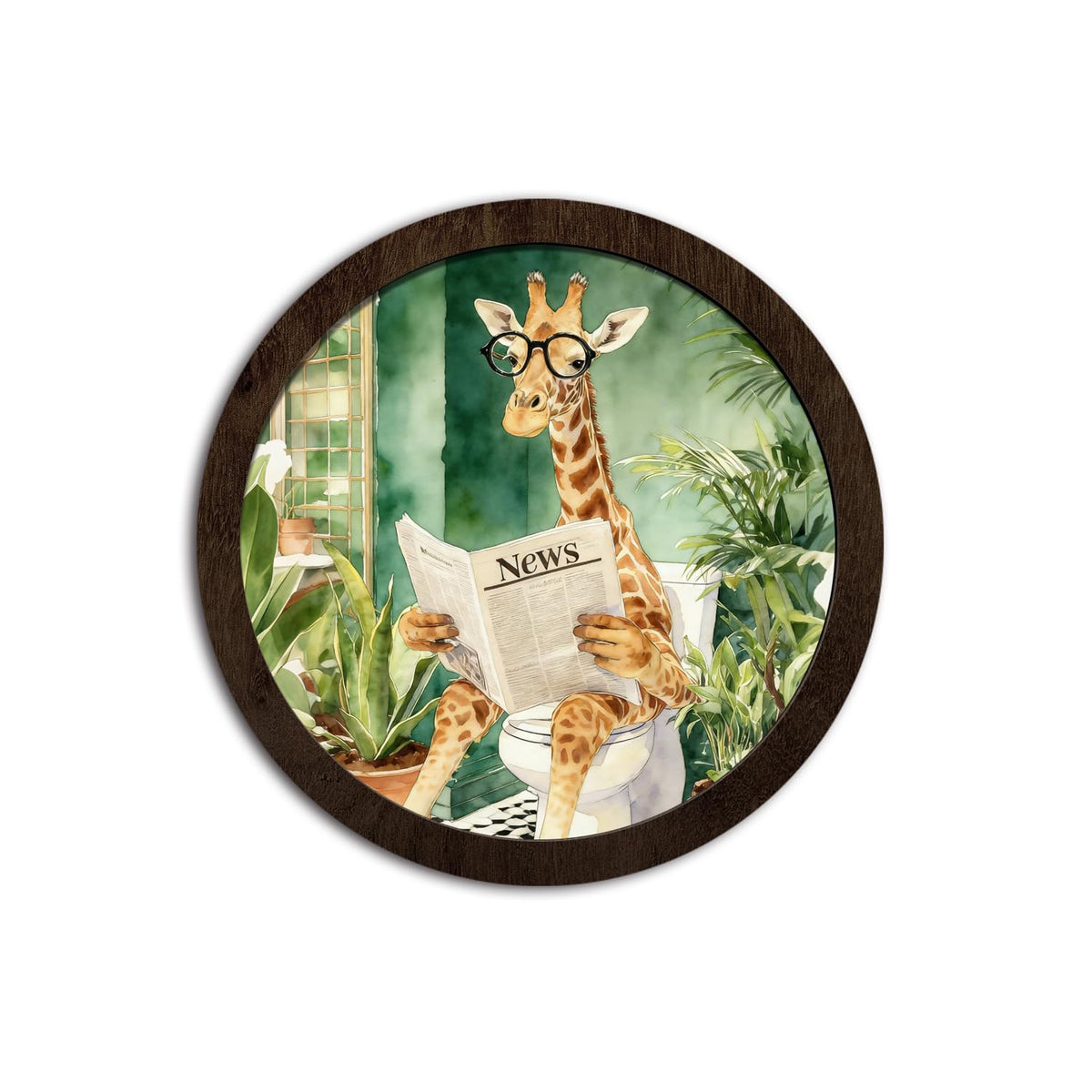 CFFJLHN I See London I See France Bathroom Sign, Bathroom Wall Decor
