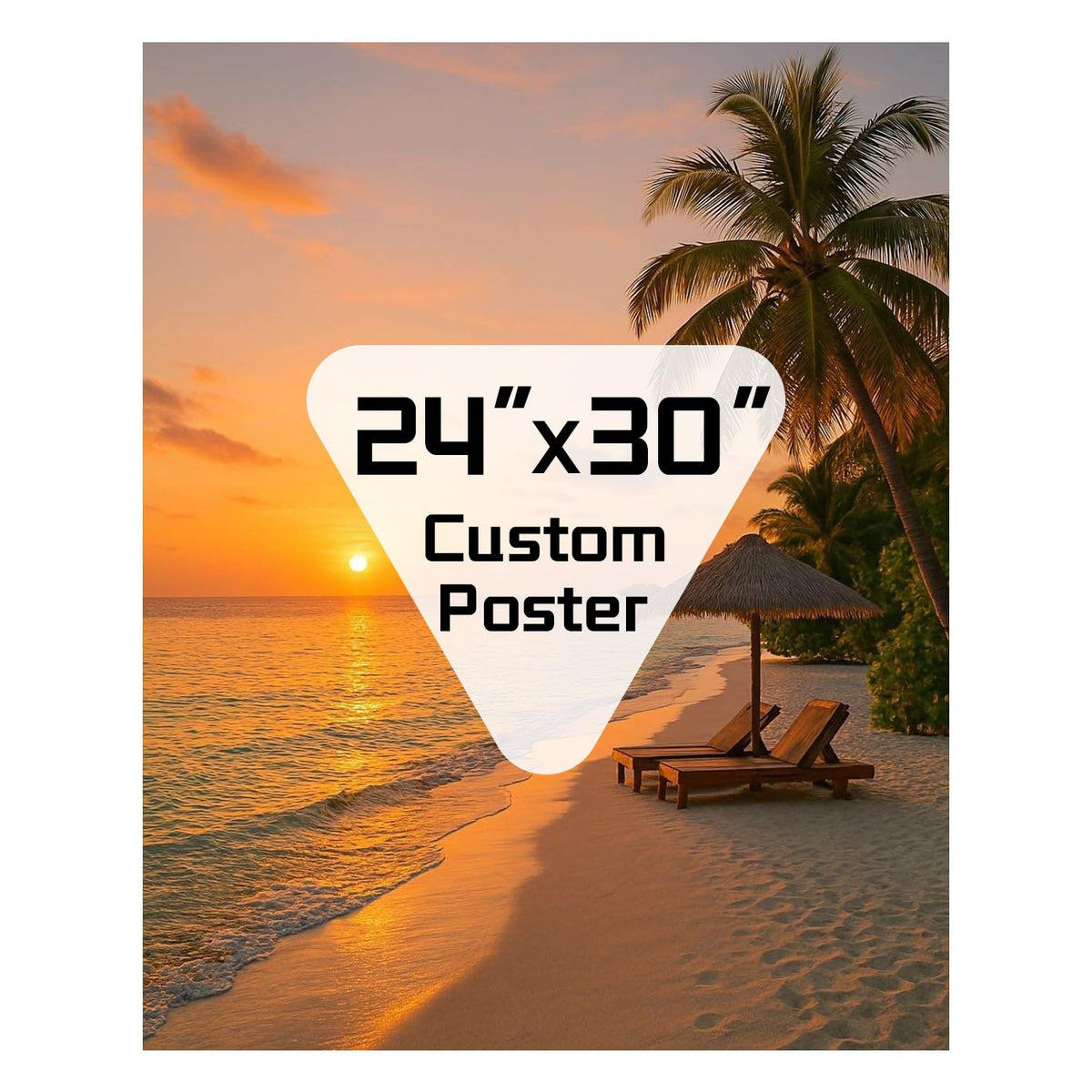 ZXDZSM Personalized Custom Canvas Poster(Unframe,24"X36"): Upload Your Image/Photo - Custom Personalized Photo to Poster Printing, Wall Art Prints ﻿