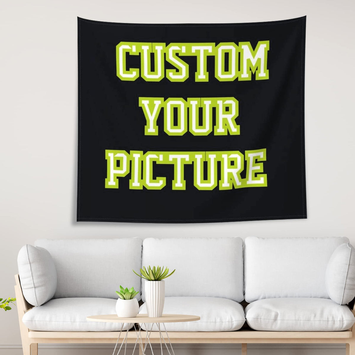 JINJUREN Custom Tapestry Upload Images Banners and Signs Customize For Bedroom 60 * 40 inch Horizontal
