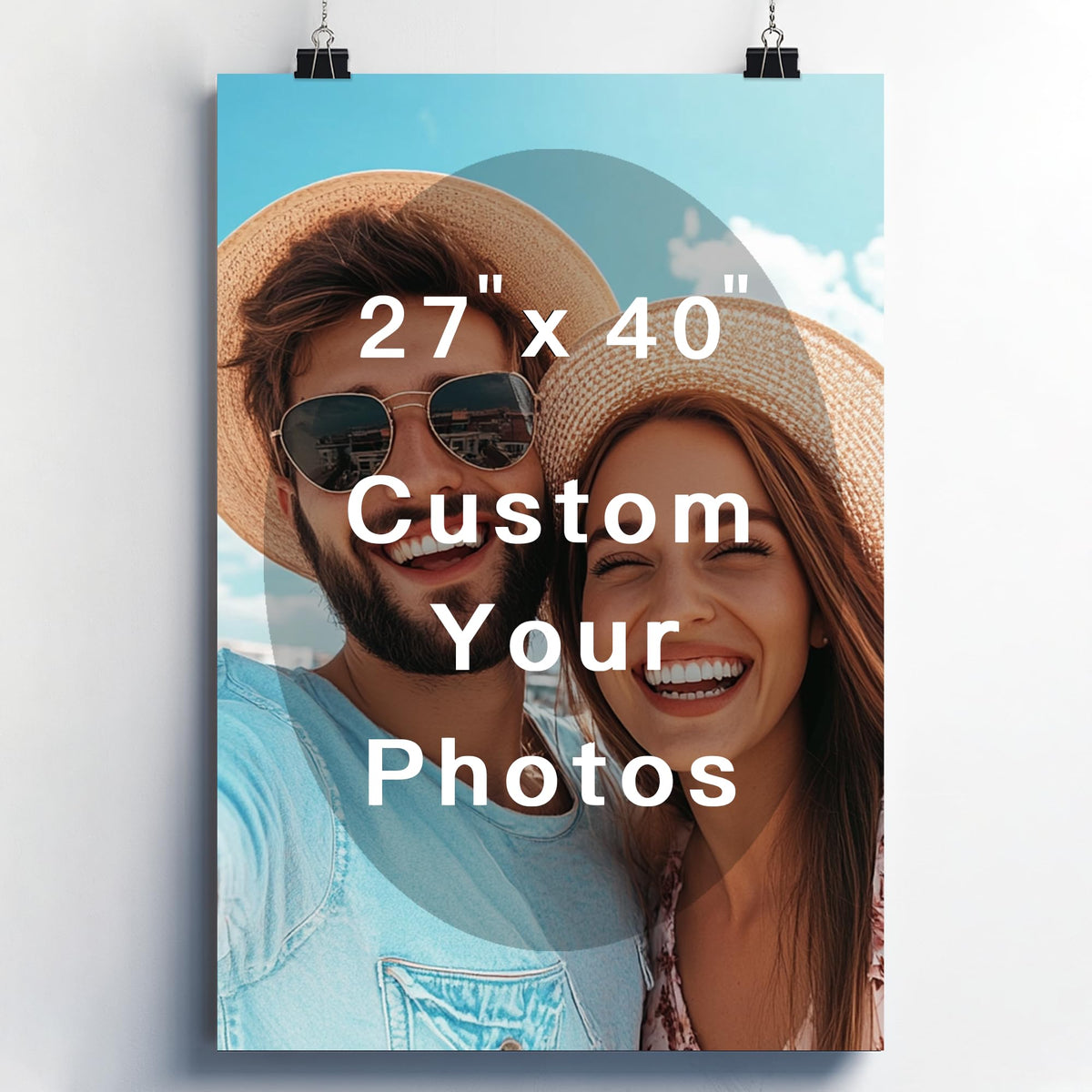 Custom Posters Print, Upload Your Images/Photos - Personalized Pictures Customized Photo (24L x 36W)
