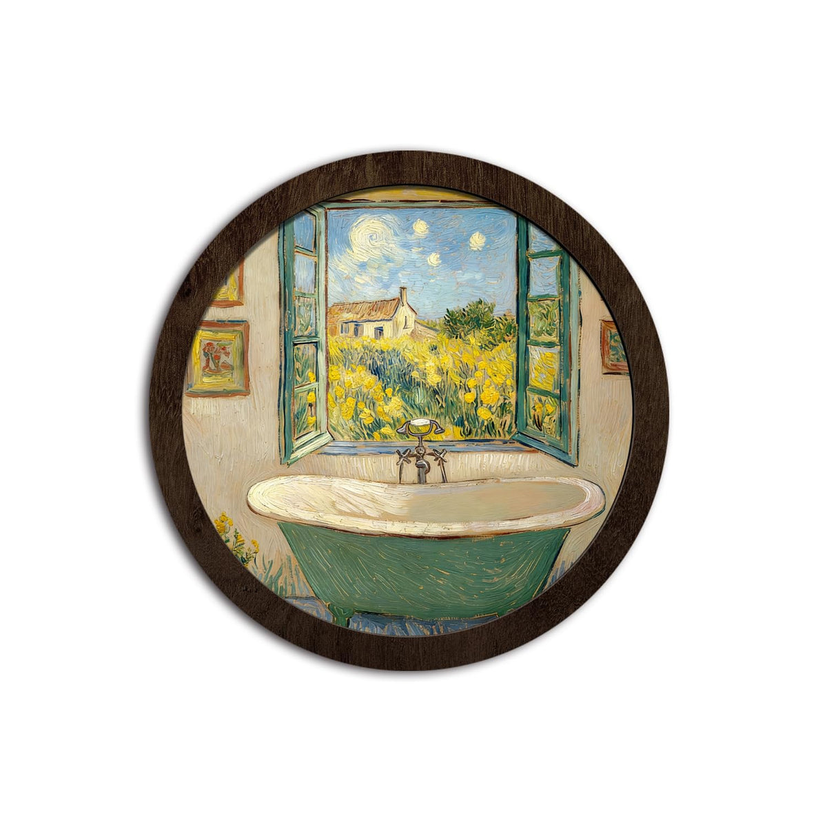 CFFJLHN I See London I See France Bathroom Sign, Bathroom Wall Decor