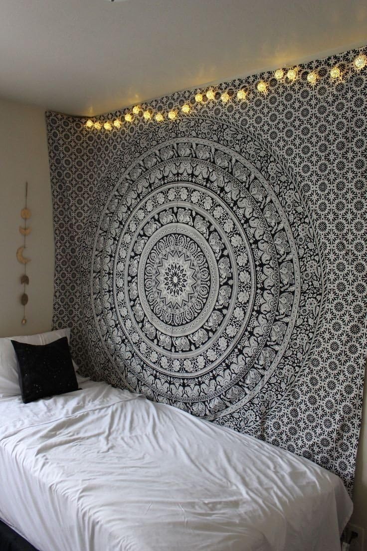 Craft Trade Cotton Mandala Tapestry, Indian Wall Hanging Decor, 50x60 In