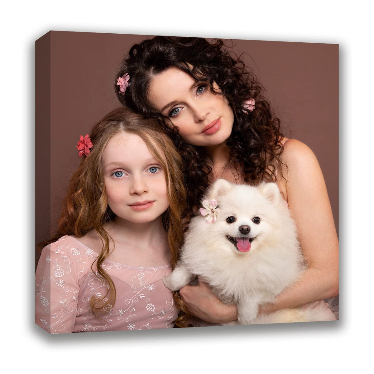 Custom Canvas Prints with Your Photos Framed Canvas Customized Wall Art Personalized Canvas Pictures for Pet/Family Gifts for Mom/Men/Women 8 x 10