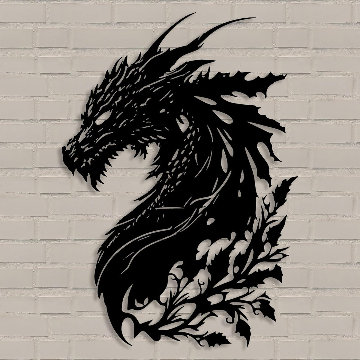 Benziso Dragon Metal Wall Art Medieval Decor Man Cave Dragon Decor