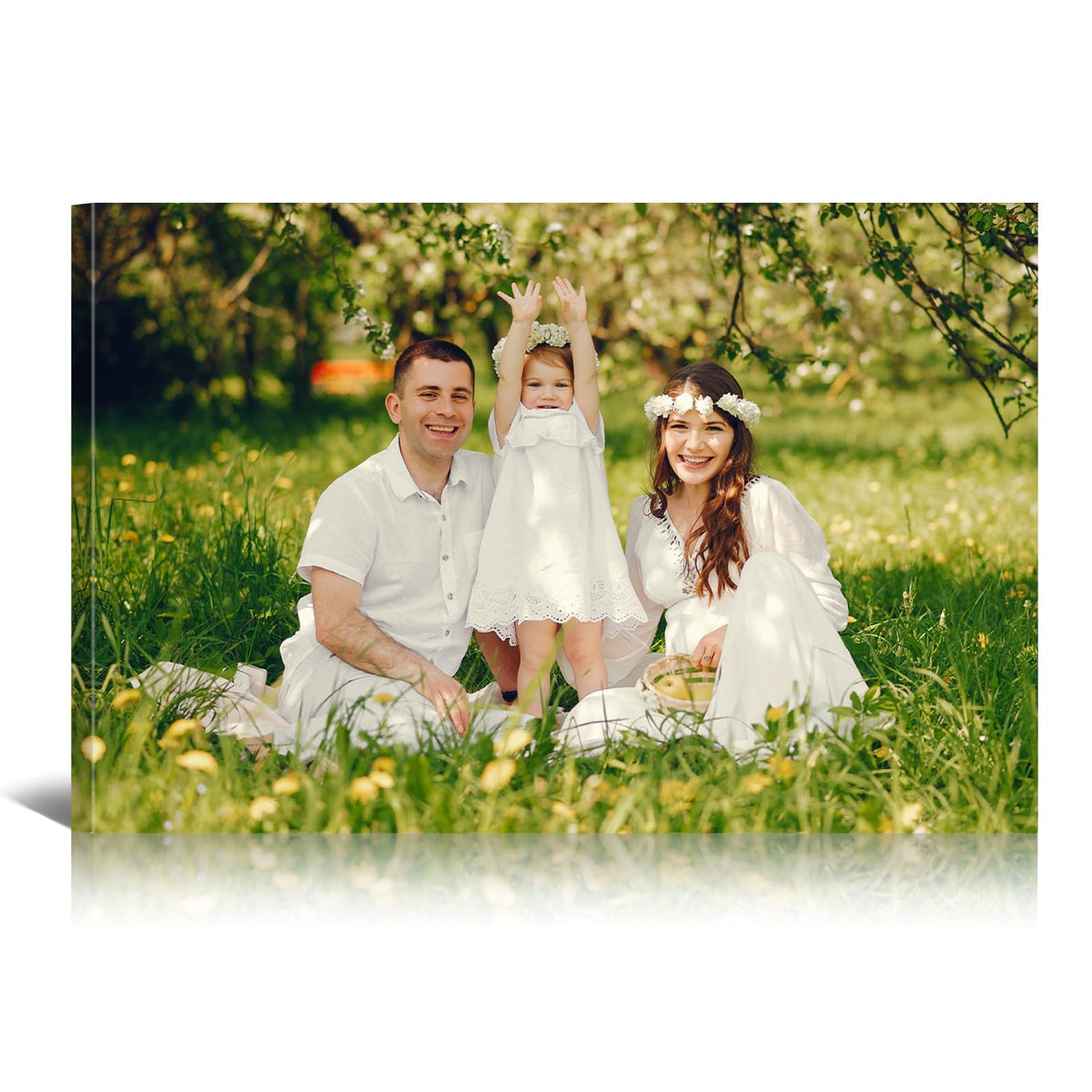 Custom Canvas Prints with Your Photo, Personalized Picture Wall Art 8x10in