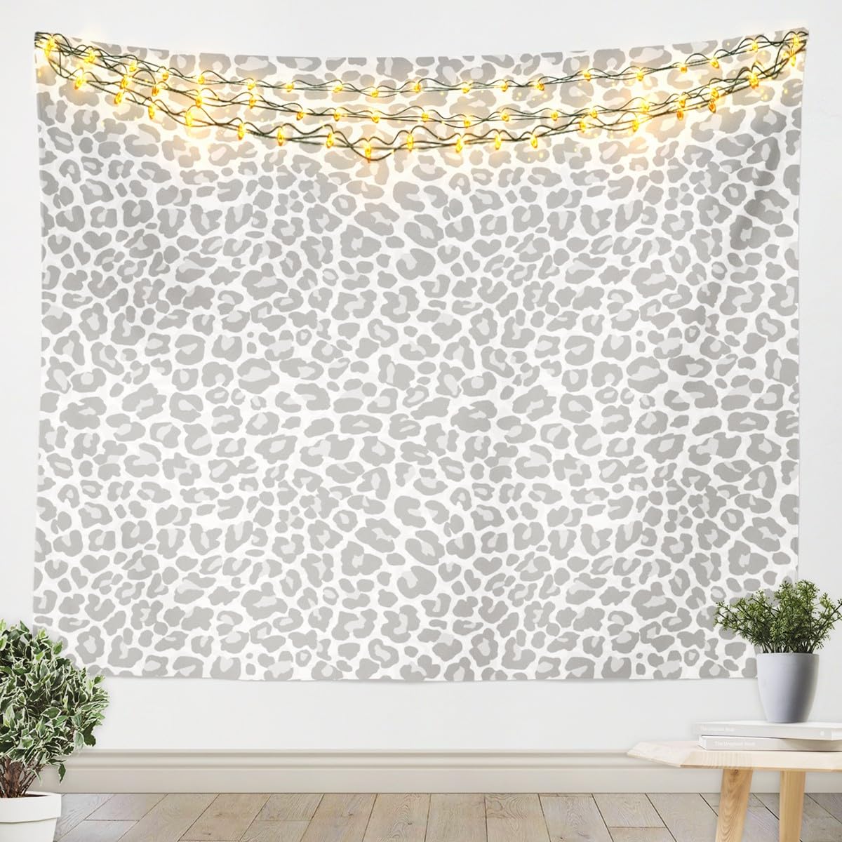 Erosebridal African Cheetah Tapestry For Bedroom Aesthetic,Leopard Print Tapestry 59x82,Grey Animal Skin Wall Hanging,Wildlife Wall Tapestries