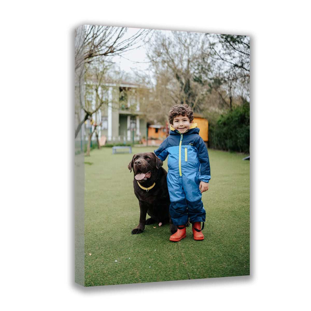 Custom Canvas Prints with Your Photos Framed Canvas Customized Wall Art Personalized Canvas Pictures for Pet/Family Gifts for Mom/Men/Women 8 x 10