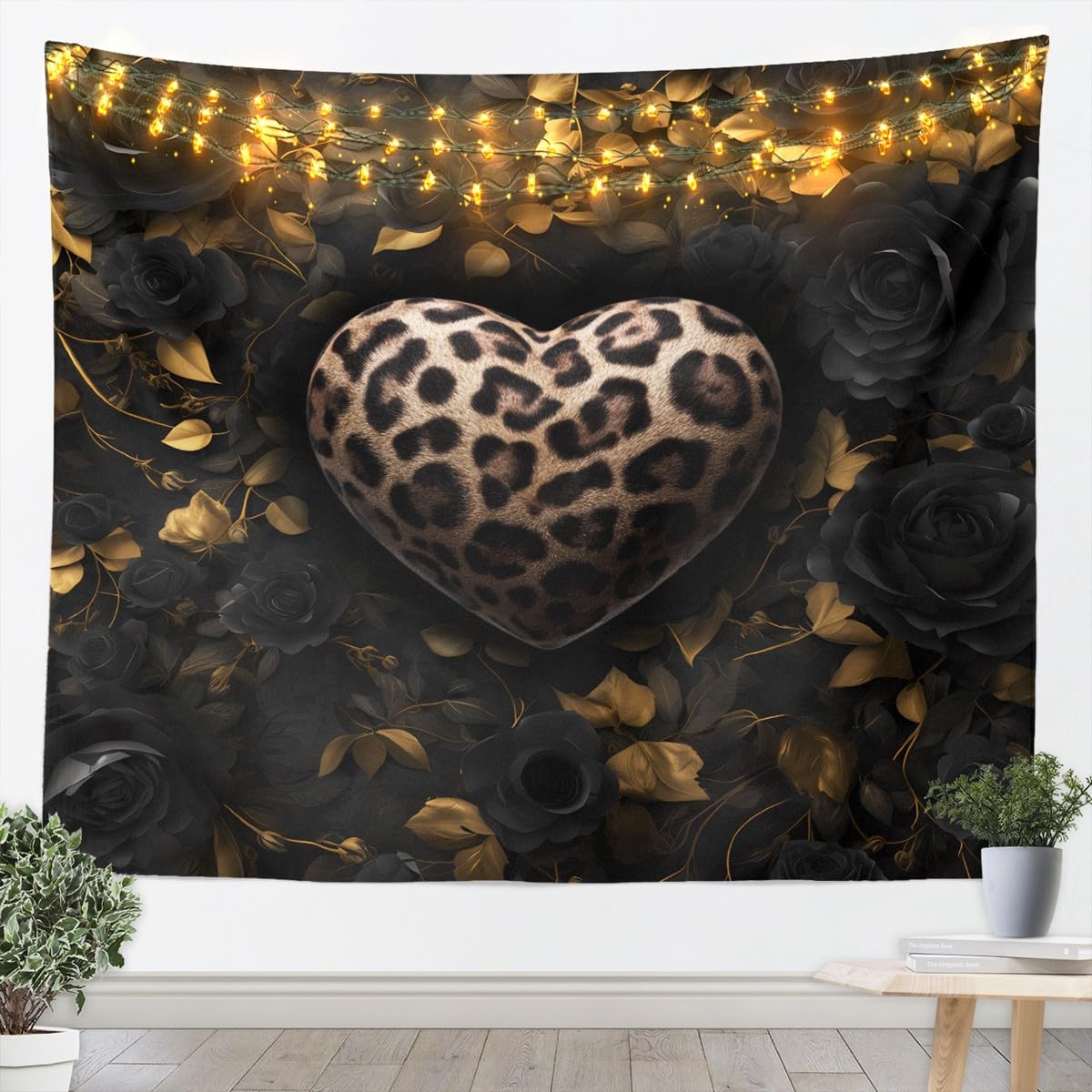Erosebridal African Cheetah Tapestry For Bedroom Aesthetic,Leopard Print Tapestry 59x82,Grey Animal Skin Wall Hanging,Wildlife Wall Tapestries