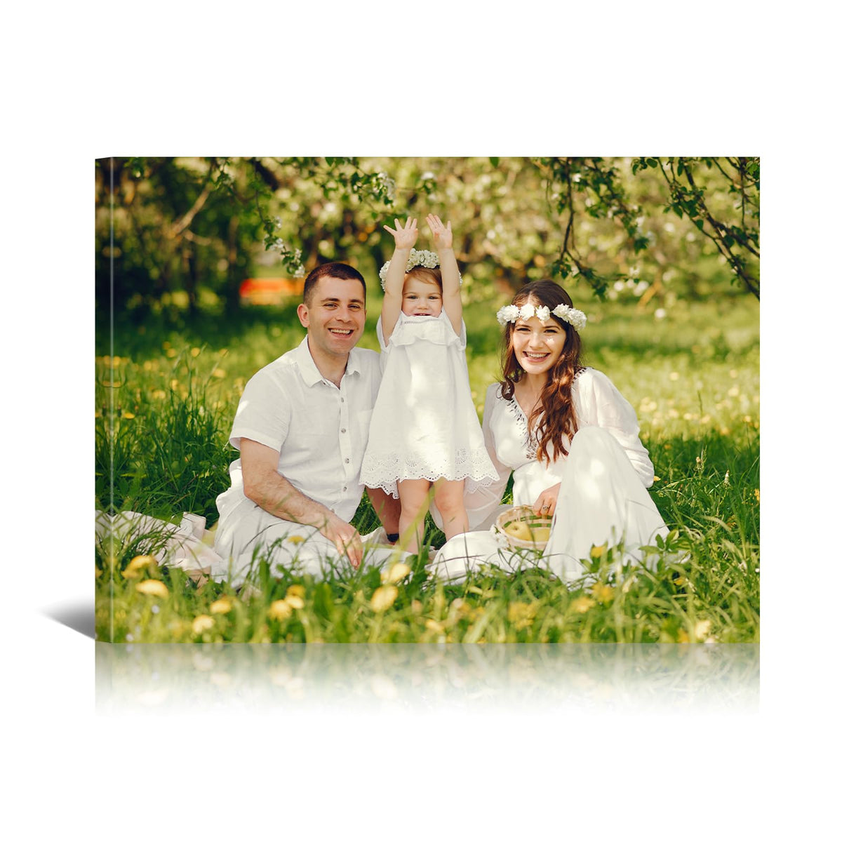 Custom Canvas Prints with Your Photo, Personalized Picture Wall Art 8x10in