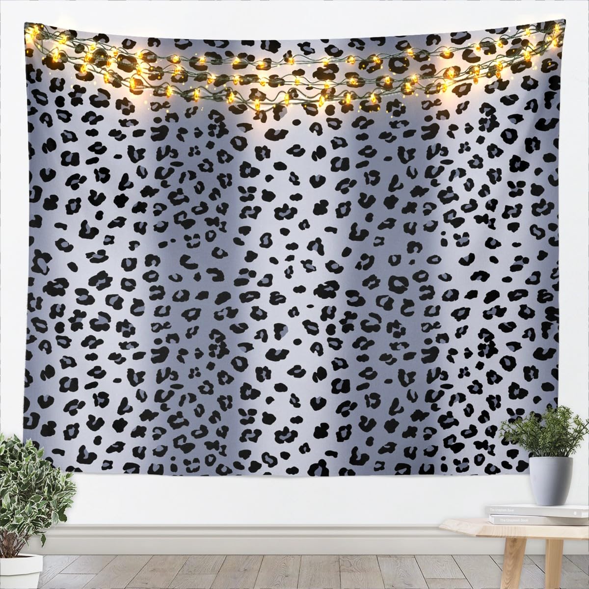 Erosebridal African Cheetah Tapestry For Bedroom Aesthetic,Leopard Print Tapestry 59x82,Grey Animal Skin Wall Hanging,Wildlife Wall Tapestries