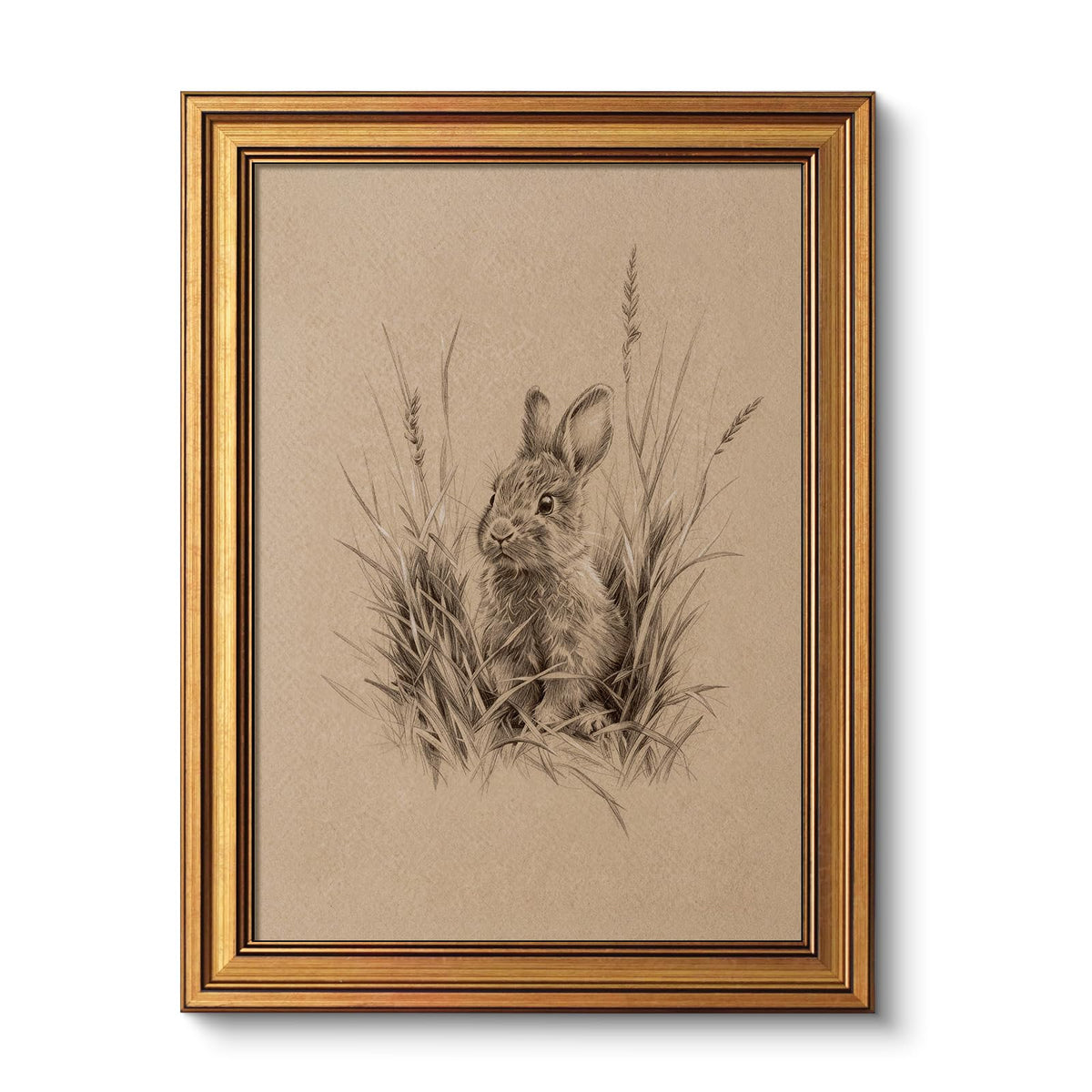 VIYYIEA Vintage Gold Framed Wall Art – Hummingbird Sketch Prints, 8x10 IN