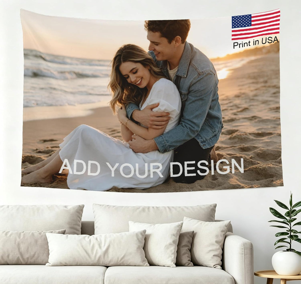 Custom Tapestry Wall Hanging Picture Photo Personalized Flags Banners