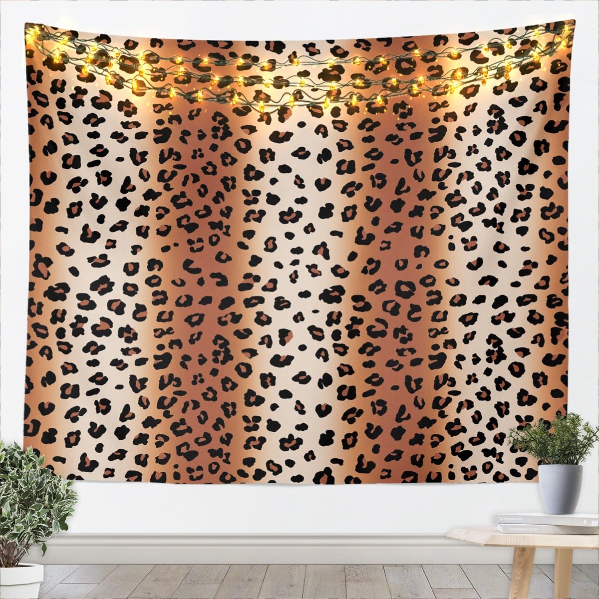 Erosebridal African Cheetah Tapestry For Bedroom Aesthetic,Leopard Print Tapestry 59x82,Grey Animal Skin Wall Hanging,Wildlife Wall Tapestries