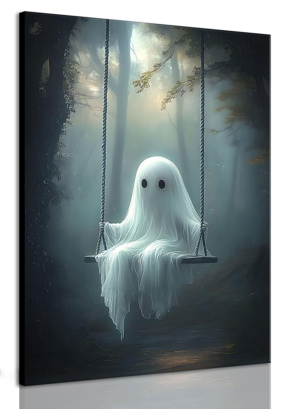 ILLBDR Halloween Three Witches Canvas Wall Art Poster 12x16 inch