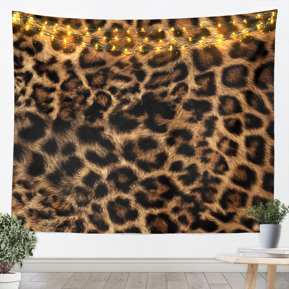 Erosebridal African Cheetah Tapestry For Bedroom Aesthetic,Leopard Print Tapestry 59x82,Grey Animal Skin Wall Hanging,Wildlife Wall Tapestries